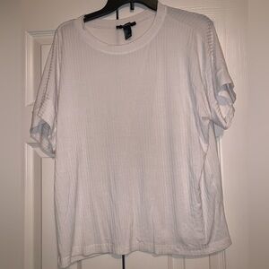 Forever 21 Classic White Short Sleeve Tee